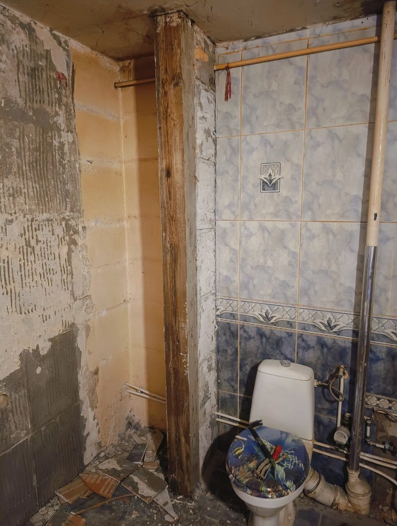 ŁAZIENKA W STYLU SPA — przed remontem